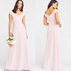Show Me Your Mumu Zurich Knot Bridesmaid Wedding Guest Gown Vintage Pink